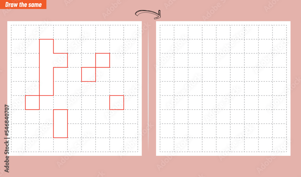 Visual intelligence questions IQ TEST. Draw the same Visual intelligence questions IQ TEST. Draw the same