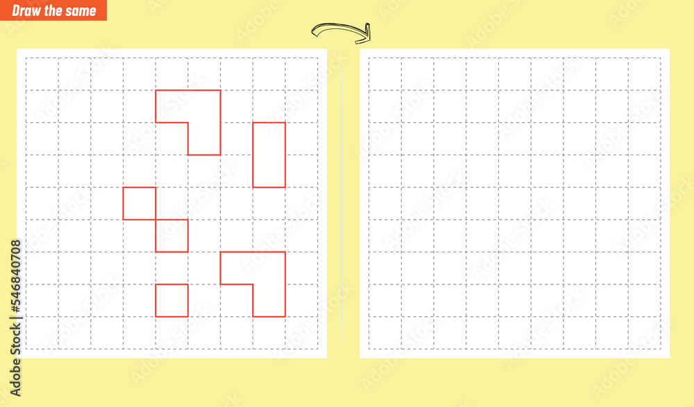 Visual intelligence questions IQ TEST. Draw the same Visual intelligence questions IQ TEST. Draw the same