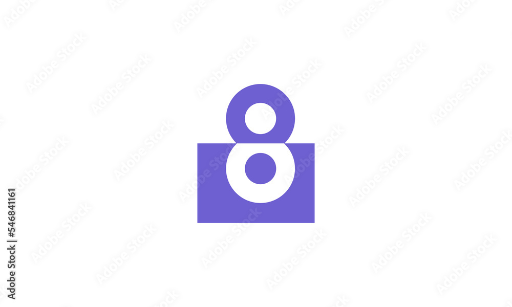 8 Number Purple Fresh Minimal Logo 8 Number Purple Fresh Minimal Logo