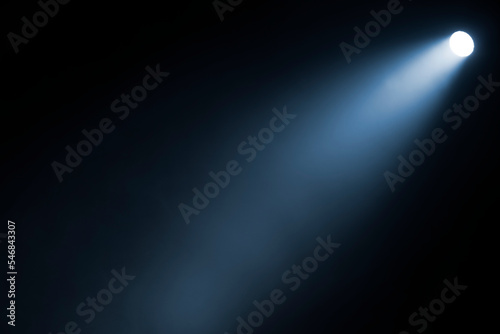 Close up of light beam isolated on black background © rangizzz