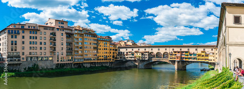 Ponte Vecchio Bridge over Arno River, Florence, Italy, Europe