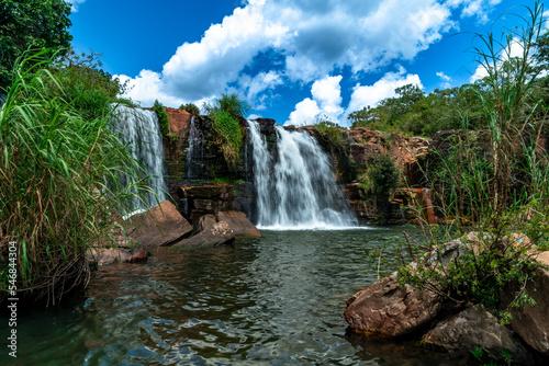 Waterfall in Brazil Cachoeira do Arrojado em Cristalina Goias