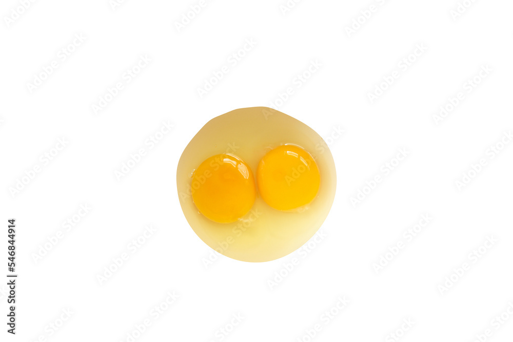 Top view of raw egg yolks on transparent background, png Top view of raw egg yolks on transparent background, png
