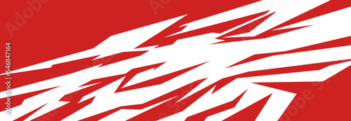 Side body graphic sticker. Abstract racing design concept. Car decal wrap design for motorcycle, boat, truck, car, boat and more.