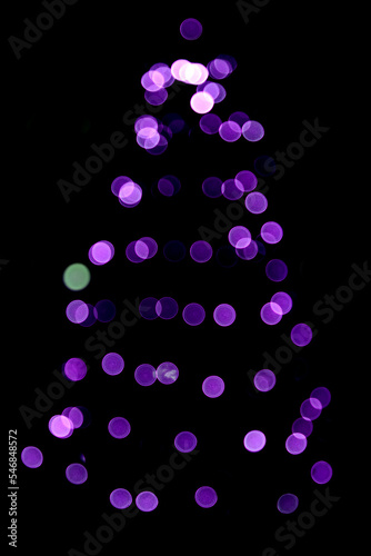 Christmas and New Year Bokeh Background Design