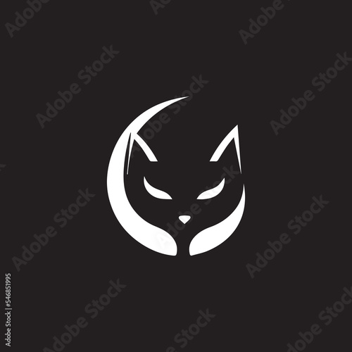Cat logo , posive and negative logo , pet logo