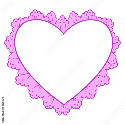Purple Elegant Heart Frame