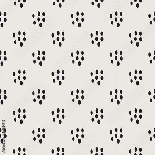Essential monochrome geometric seamless vector pattern. Neutral geometry multi-use repeating pattern tile for packaging and backgrounds. 