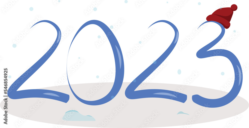 Obraz premium Calendar, new year 2023, celebration in the winter of the New Year, gifts and festive winter moodCalendar, new year 2023, celebration in the winter of the New Year, gifts and festive winter mood
