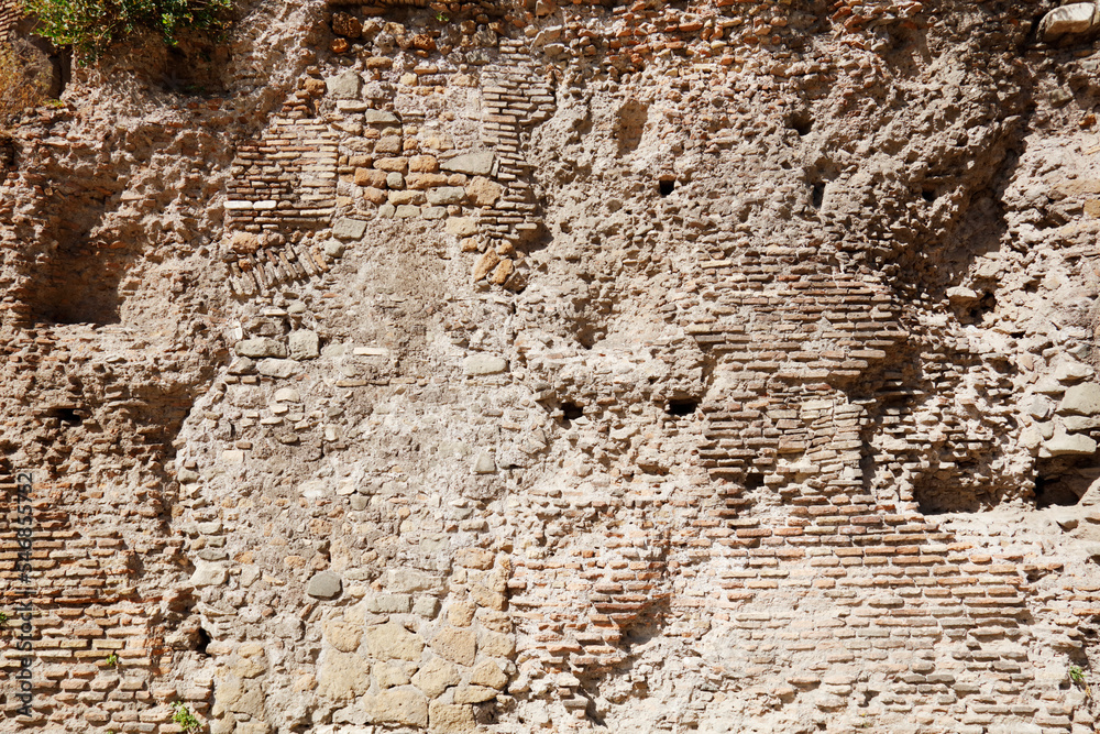 Colosseum Wall in Rome, Italy