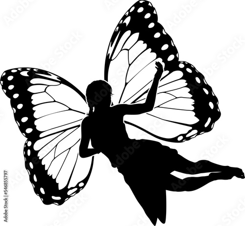 A Fairy in Silhouette With ...