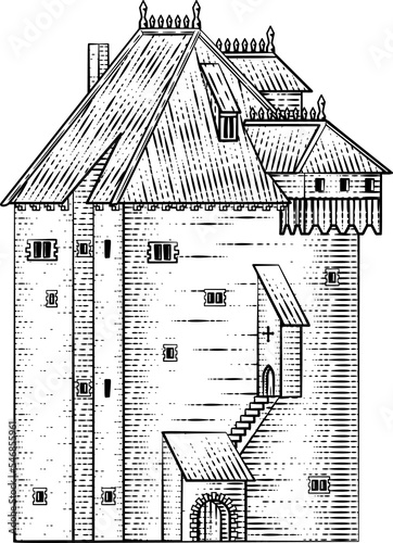 Old Medieval Castle Buildin...