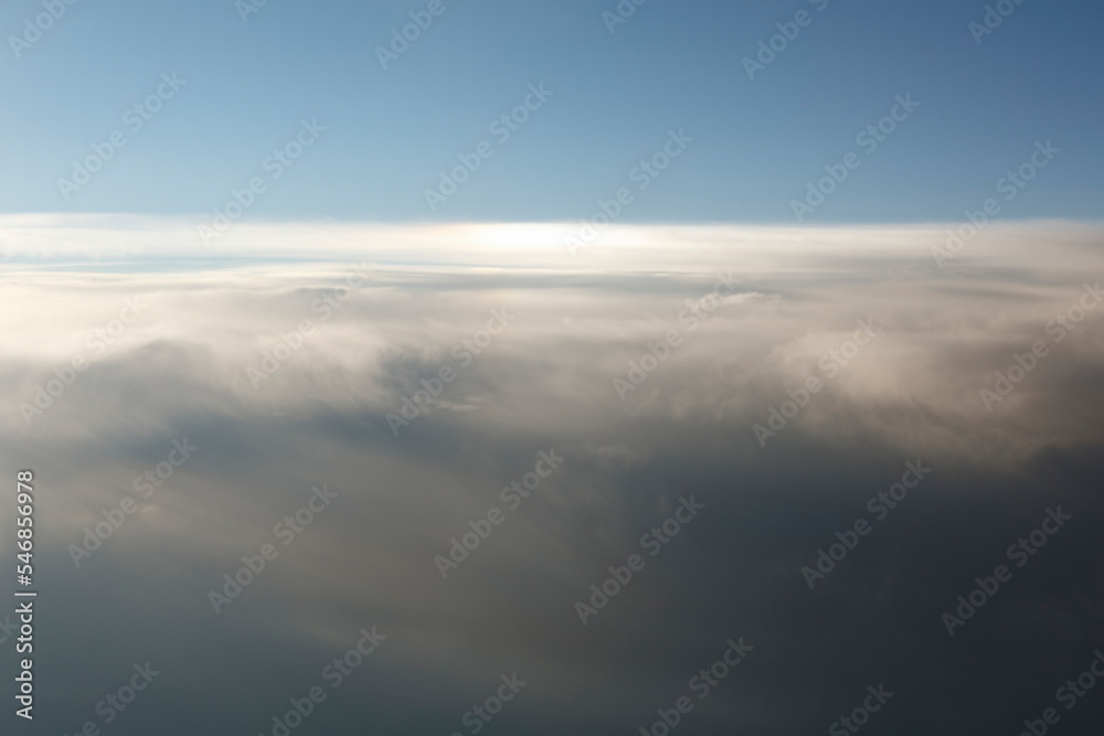 view above the clouds