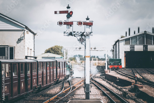 Narrow gauge light railway in New Romney, Kent photo