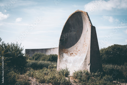 Denge Sound Mirrors - WWII sound mirrors used as an early warning system for approaching aircraft photo
