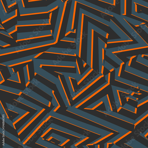 Abstract background with maze camouflage pattern