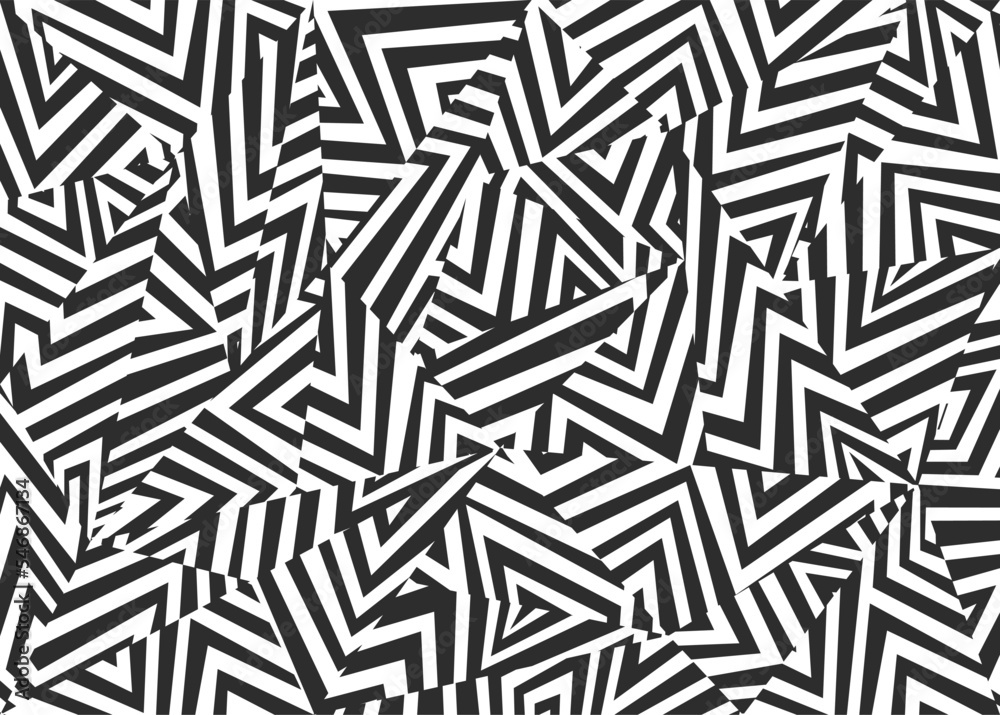 Abstract background with seamless dazzle camouflage pattern