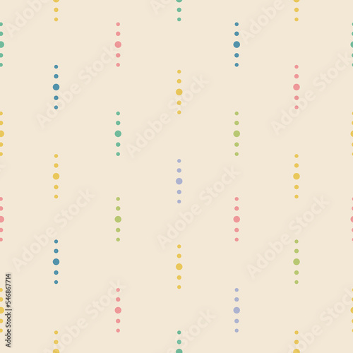 Dots are a vertical vector pattern