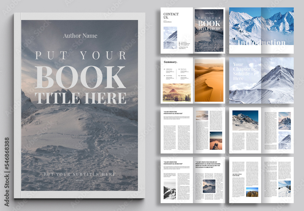 Book Template Stock Template Adobe Stock