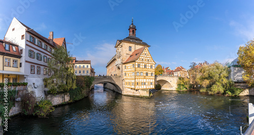 Old Town Hall view in Bamberg