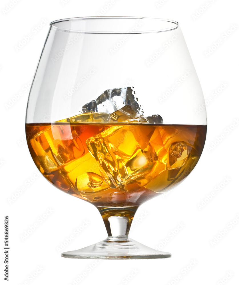 Glass of whiskey - obrazy, fototapety, plakaty 