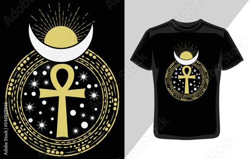 Egyptian ankh t-shirt design