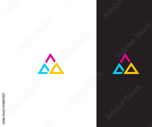 A, AA, AAA Letter Logo Vector Template Abstract Monogram Symbol . Usable for Business sport, technology, fashion, digital And future creative logo