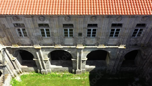 Aerial view of the Monastery of Sobrado dos Monxes in Galicia  photo