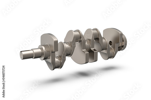 Quadro su tela Crankshaft isolated on transparent background