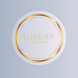 Luxury premium golden badge labels collection. vector illustration