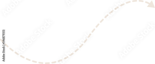 Dashed Line Arrow