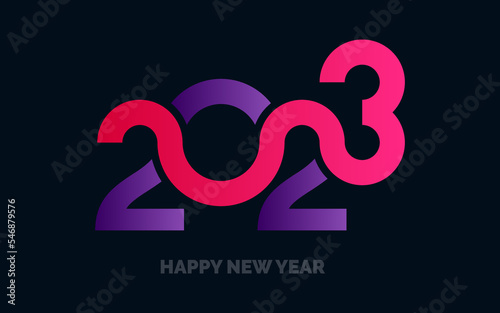 Foto Happy New Year 2023 text design