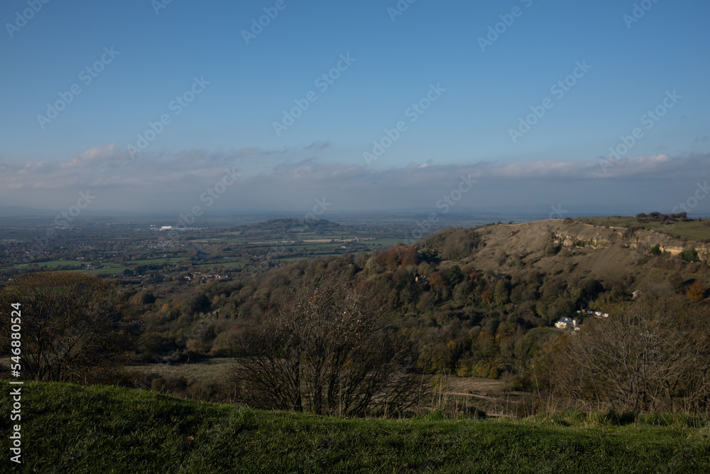 View point at Birdlip above Gloucester  