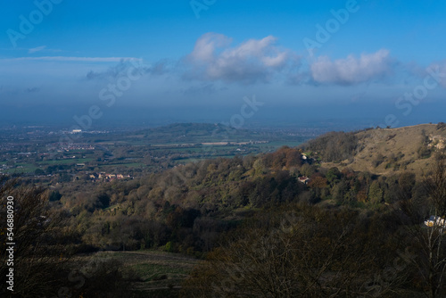 View point at Birdlip above Gloucester 