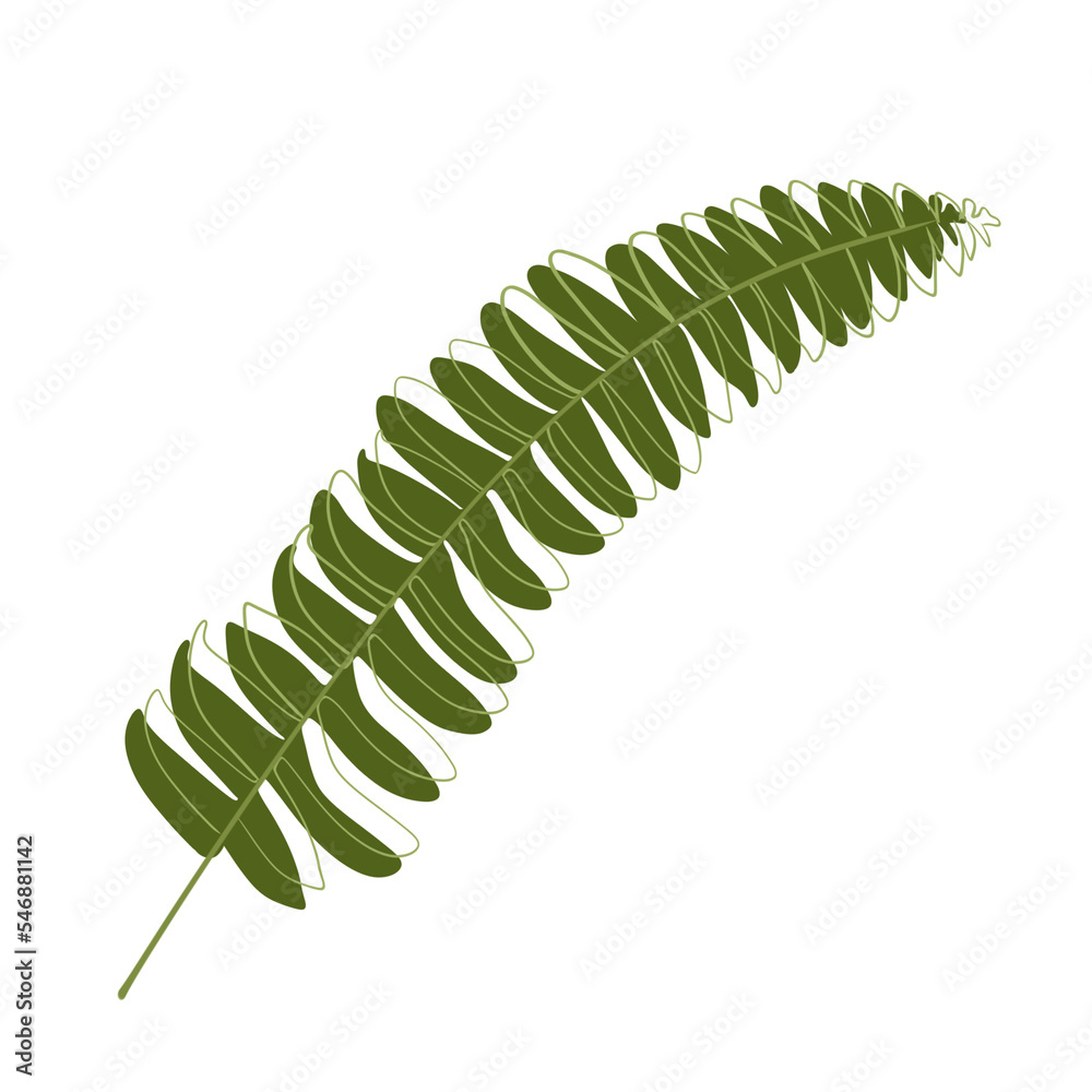 Green leaves with green line border overflow. Green leaves with green line border overflow.