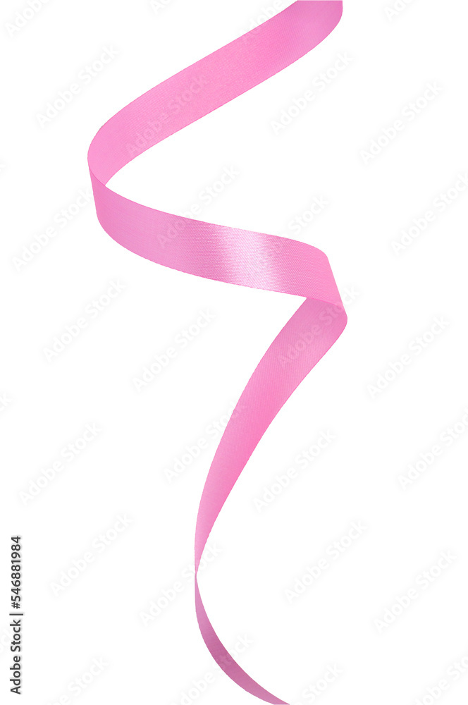 Pink ribbon abstract line art. Pink ribbon abstract line art.