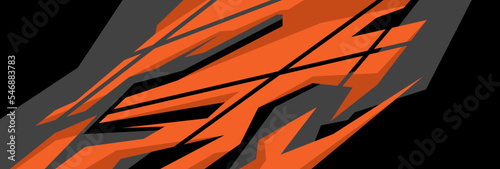 Side body graphic sticker. Abstract racing design concept. Car decal wrap design for motorcycle, boat, truck, car, boat and more.