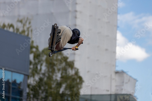 Wallpaper Mural Rider at the Scooter Pak competition. Extreme sport. Torontodigital.ca