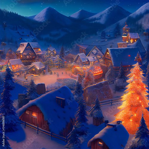 Cute Mountain town in Chris...