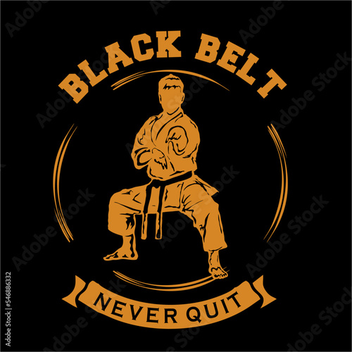 taekwondo karate martial art logo vector desing for t-shirt, or merchendise