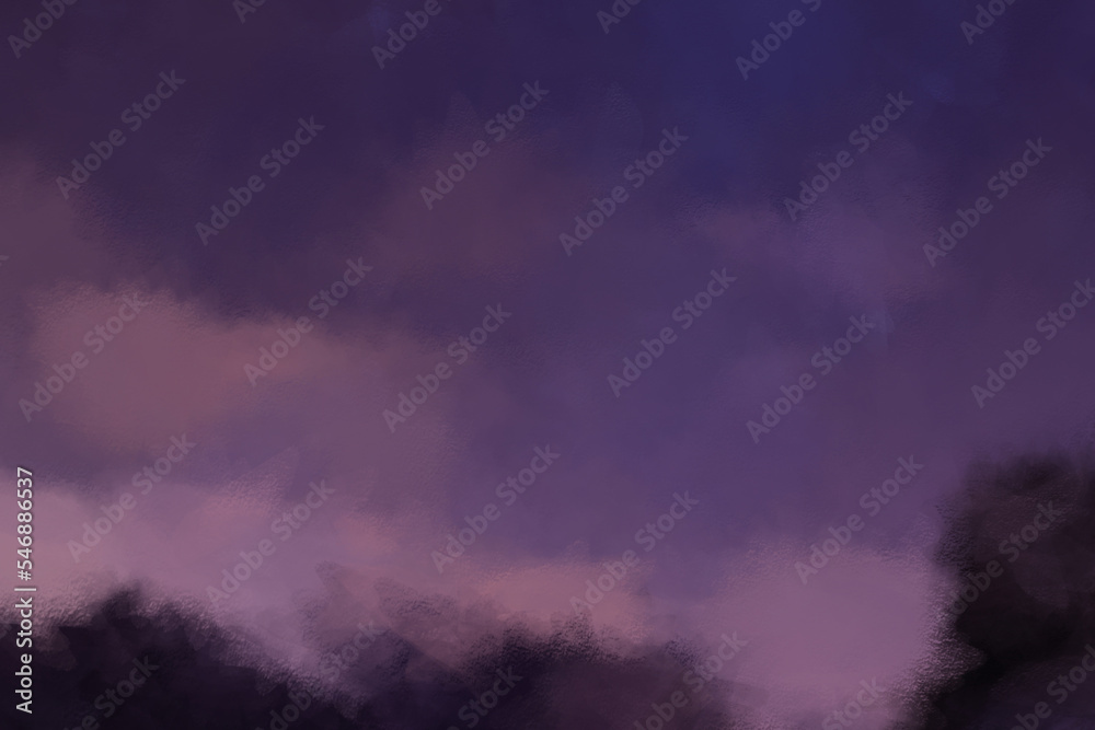 Background purple dark cloud brush watercolor