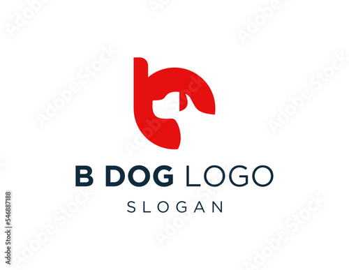 Logo design about Dog on a white background. created using the CorelDraw application.