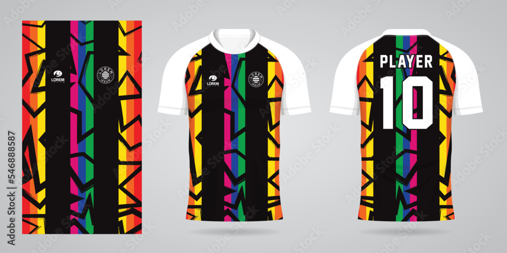 Fototapeta premium colorful jersey sport design template