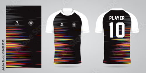 colorful jersey sport design template