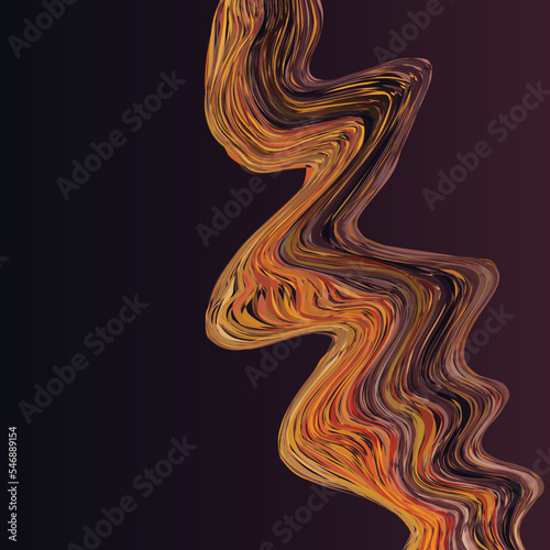 Fototapeta Naklejka Na Ścianę i Meble -  Modern colorful flow poster. Wave Liquid shape in black color background. Art design for your design project. Vector illustration