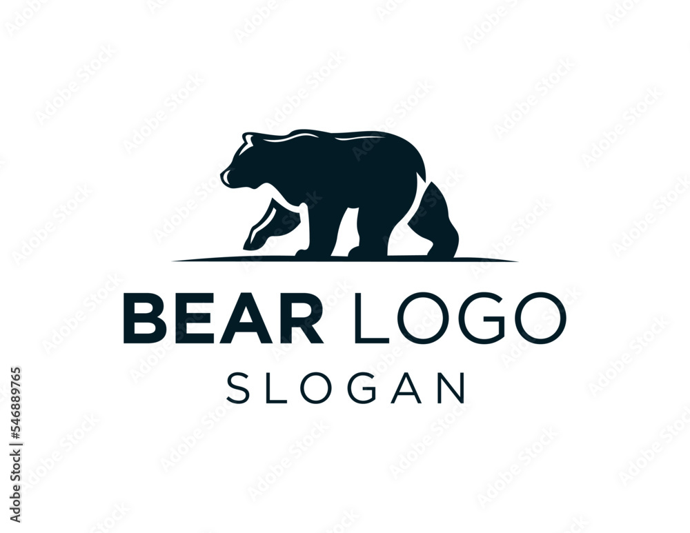 Obraz premium Logo design about Bear on a white background. created using the CorelDraw application