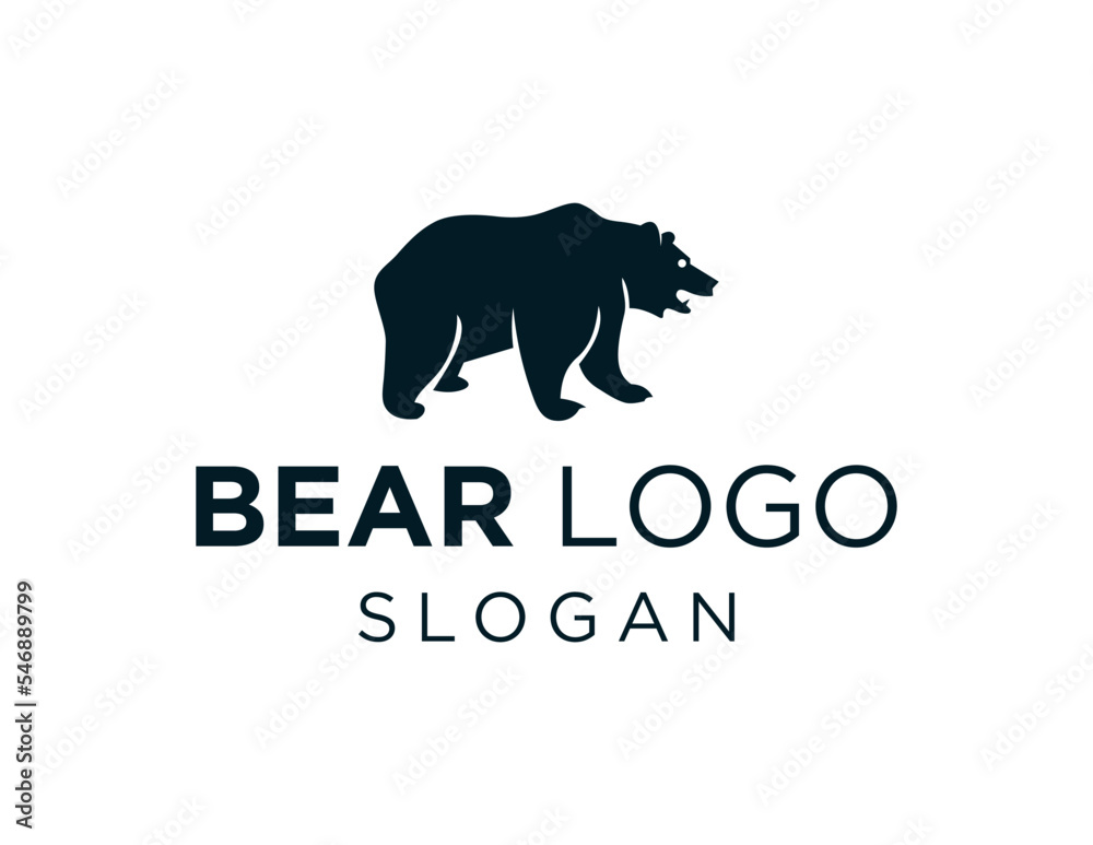 Logo design about Bear on a white background. created using the CorelDraw application