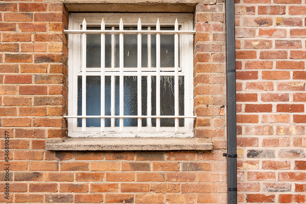 Shrewsbury Shropshire united kingdom 20, October 2022 prison windows with steel bars to prevent escape Shrewsbury Shropshire united kingdom 20, October 2022 prison windows with steel bars to prevent escape