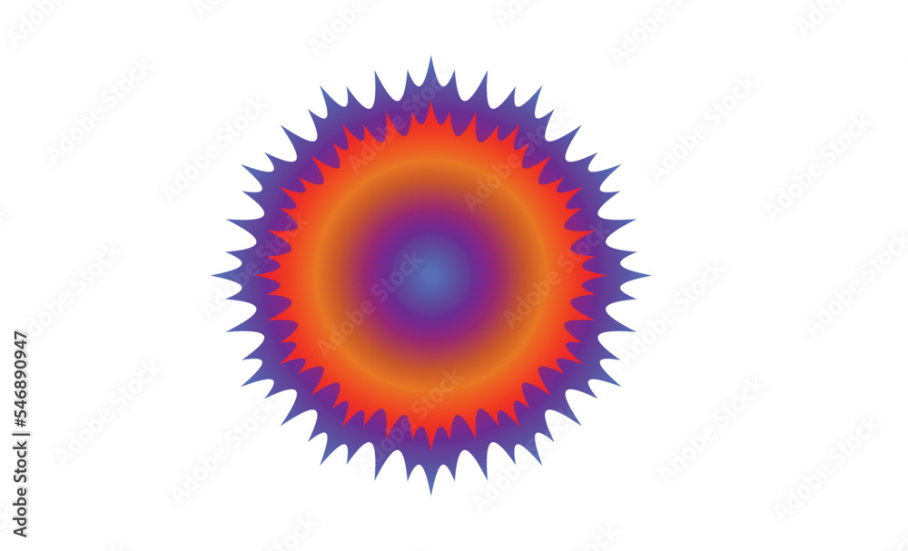 Fototapeta premium abstract colorful symbol and sign isolated on white background