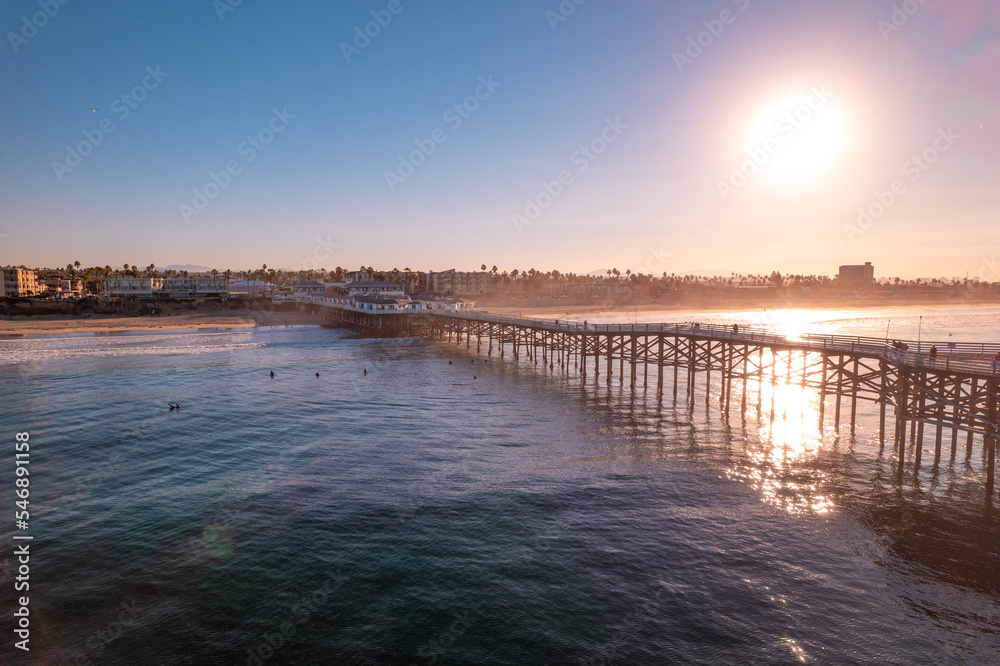 Pier at Mission Beach in San Diego in the Early Morning Pier at Mission Beach in San Diego in the Early Morning